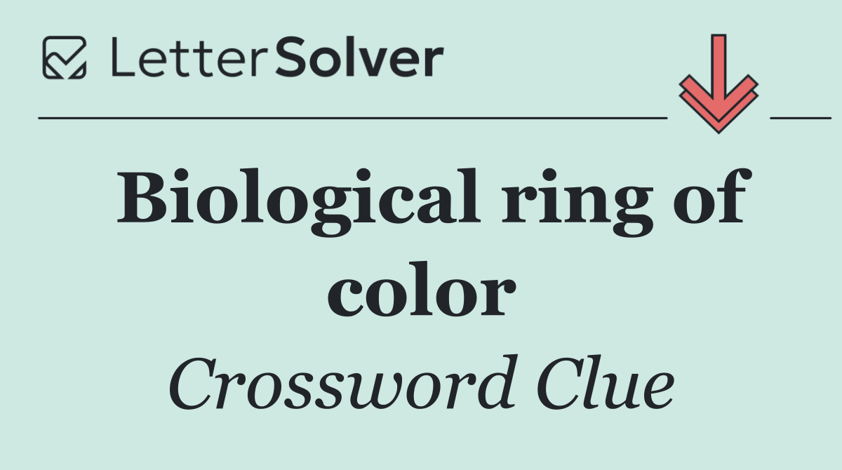 Biological ring of color