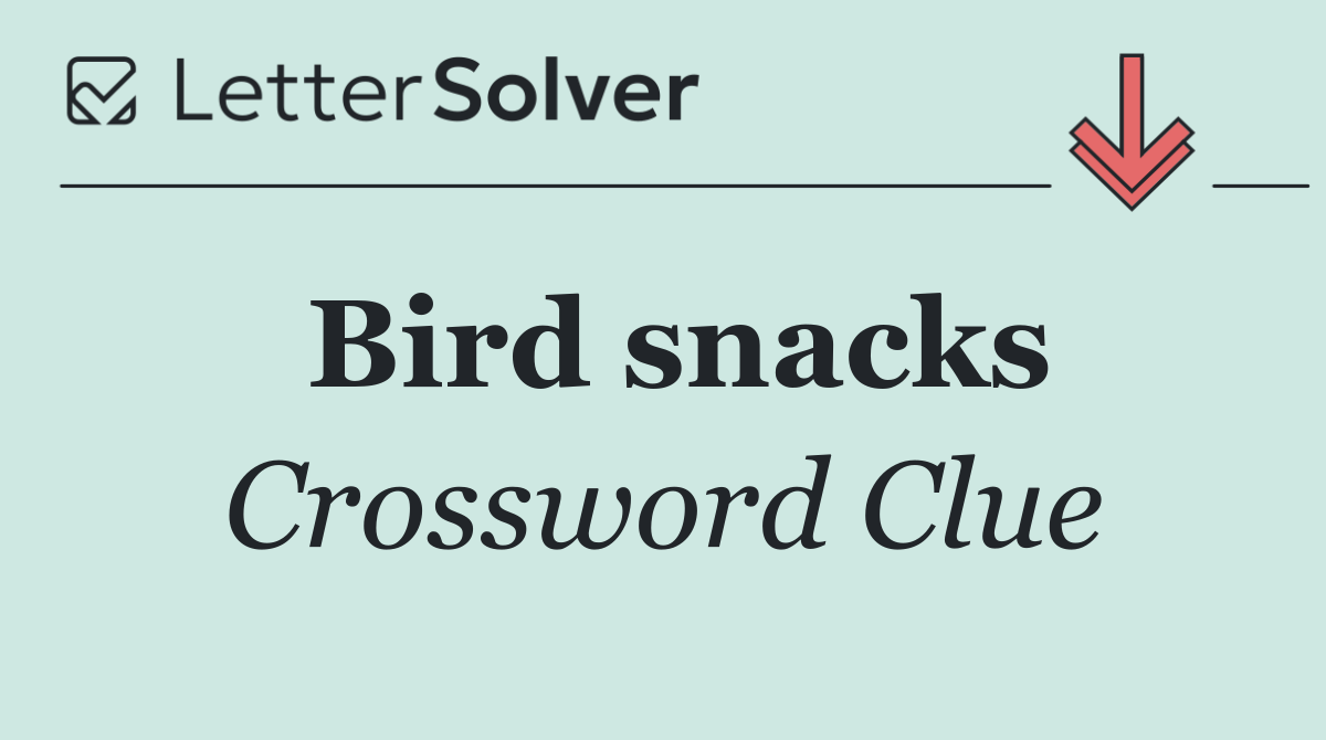 Bird snacks