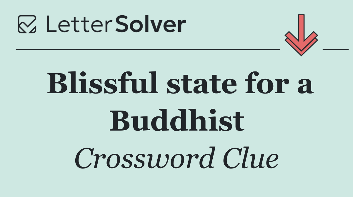 Blissful state for a Buddhist