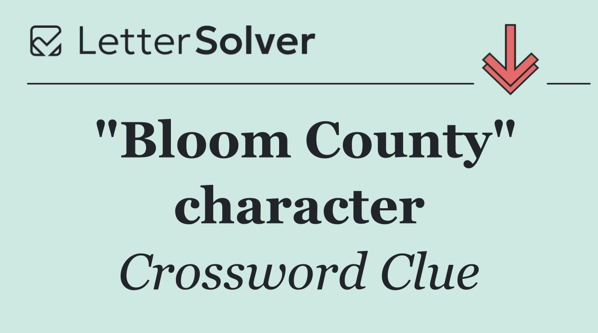 "Bloom County" character
