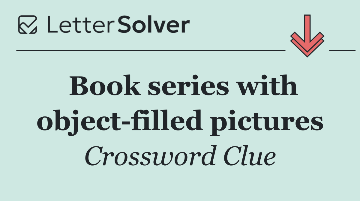 Book series with object filled pictures