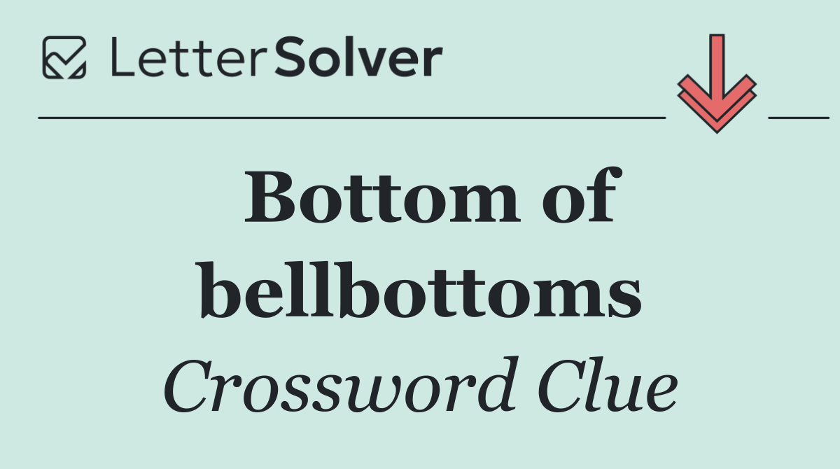 Bottom of bellbottoms