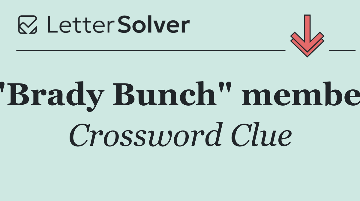 "Brady Bunch" member