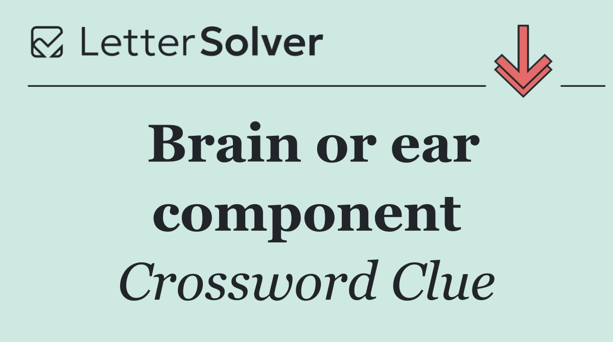 Brain or ear component