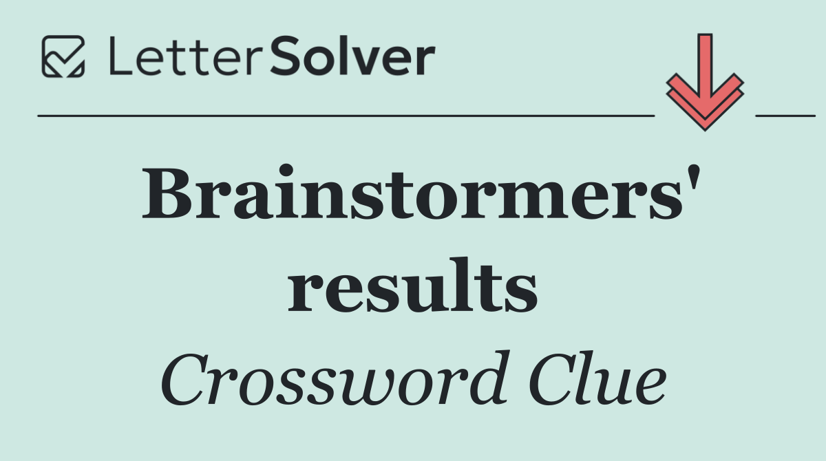 Brainstormers' results