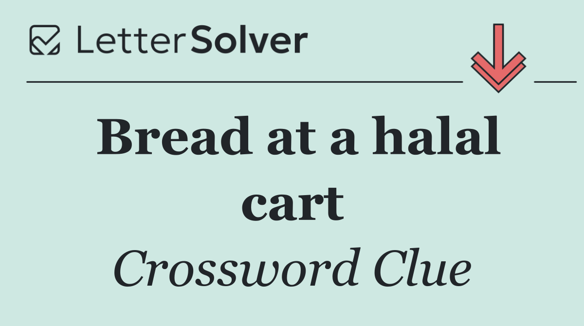 Bread at a halal cart