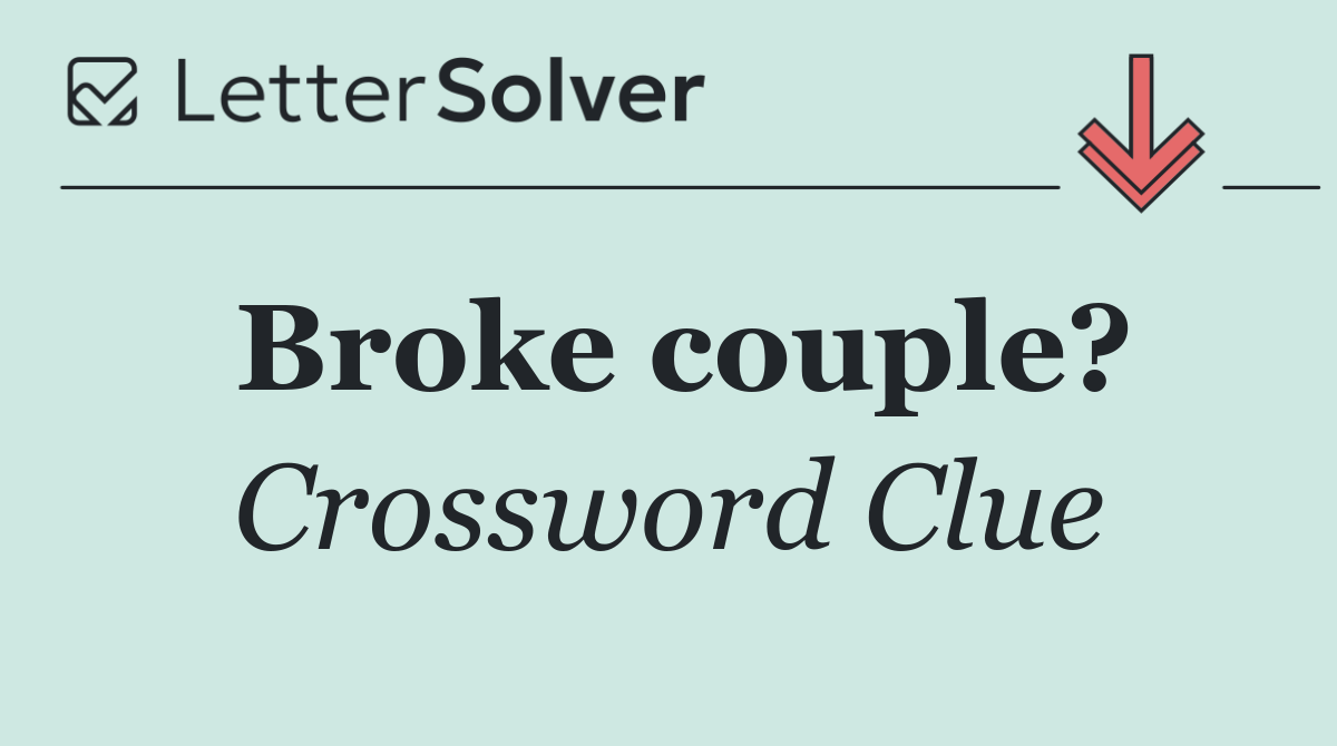 Broke couple?