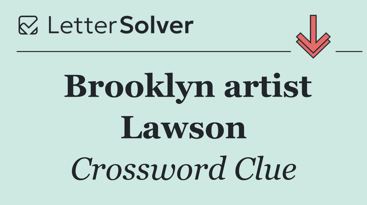 Brooklyn artist Lawson