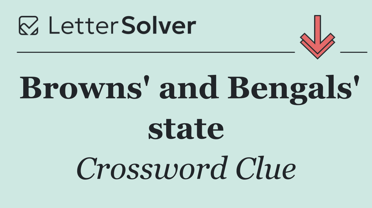 Browns' and Bengals' state