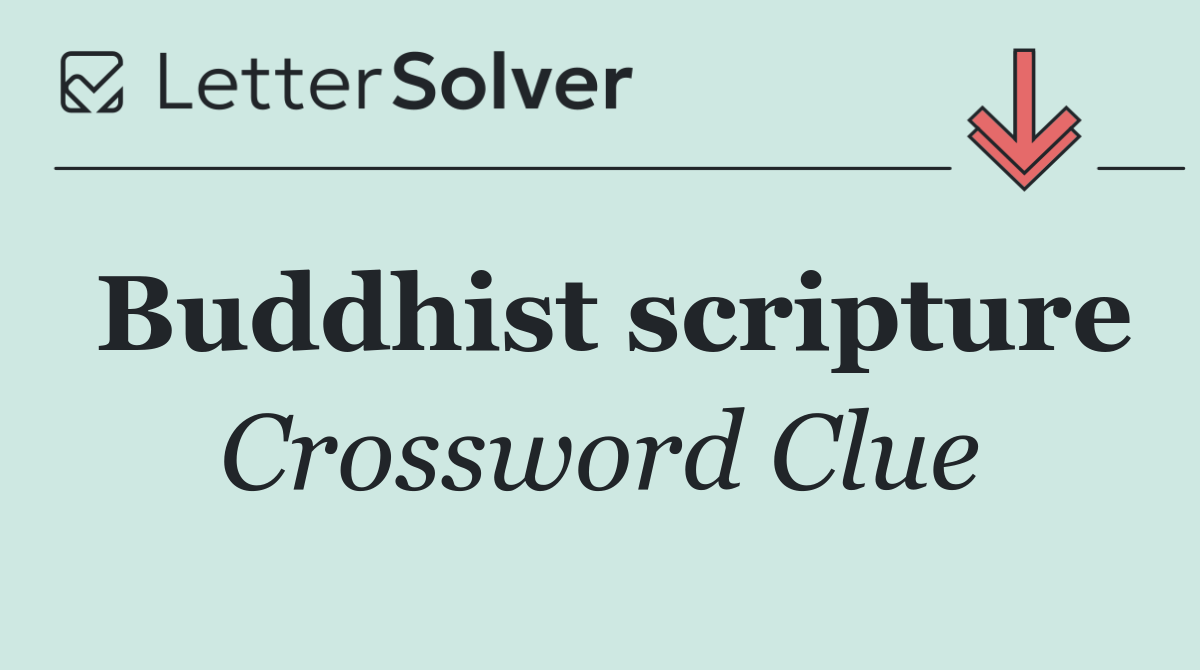 Buddhist scripture