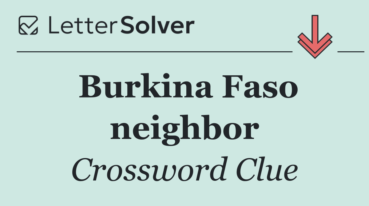 Burkina Faso neighbor