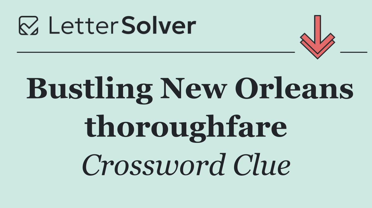 Bustling New Orleans thoroughfare