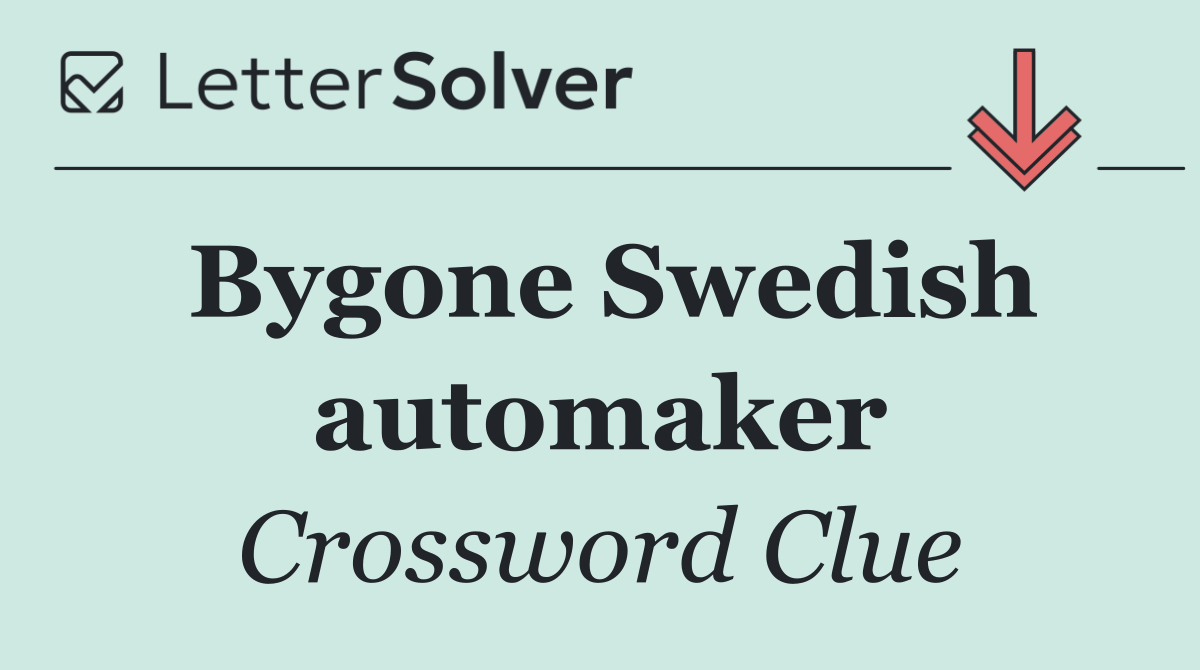Bygone Swedish automaker