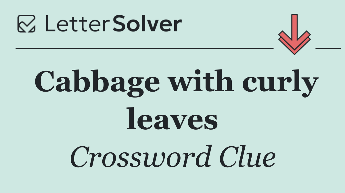 Cabbage with curly leaves
