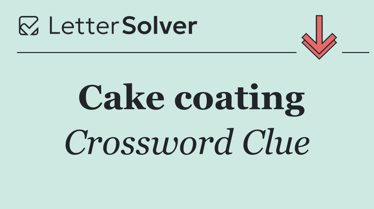 Cake coating