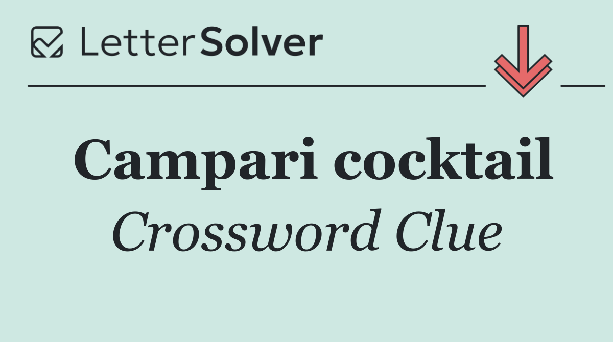 Campari cocktail