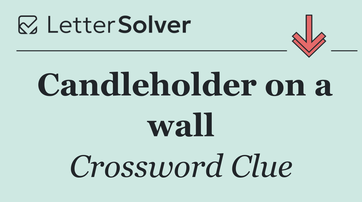 Candleholder on a wall