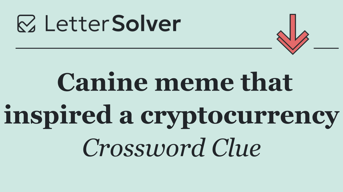 Canine meme that inspired a cryptocurrency