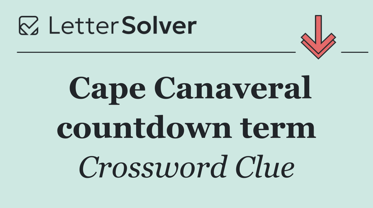 Cape Canaveral countdown term