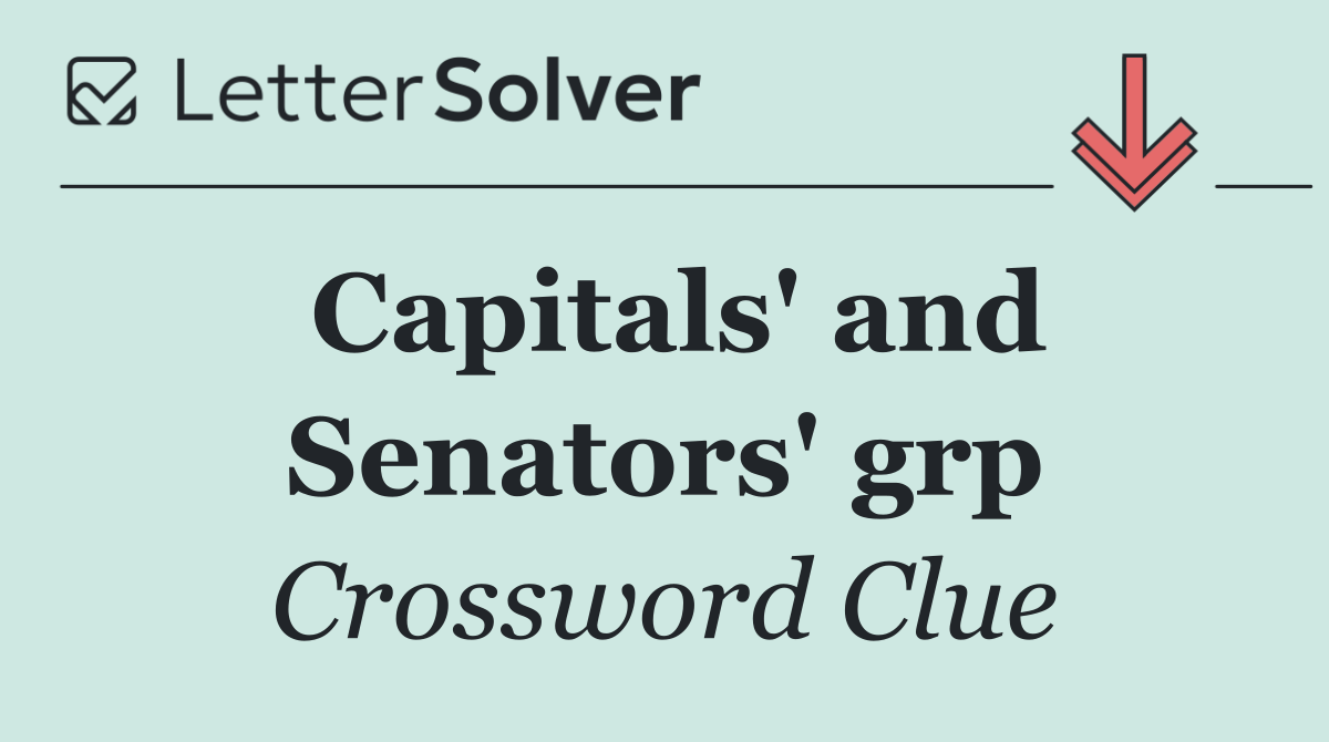 Capitals' and Senators' grp