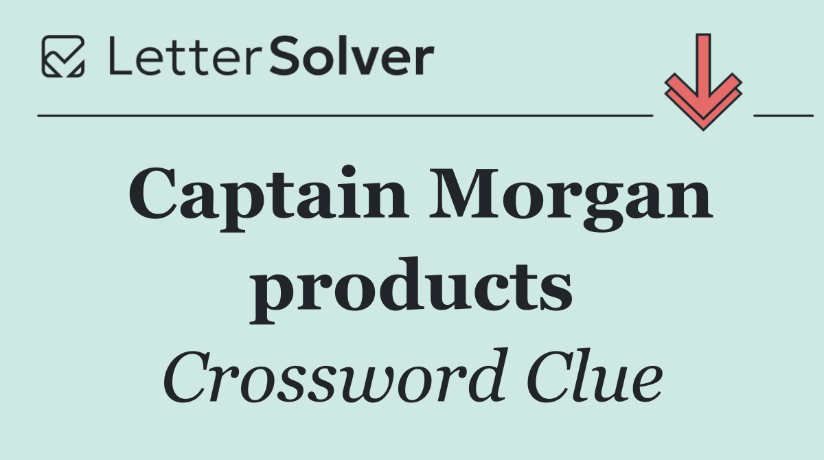 Captain Morgan products