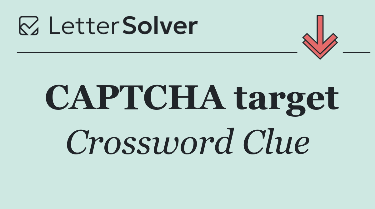 CAPTCHA target