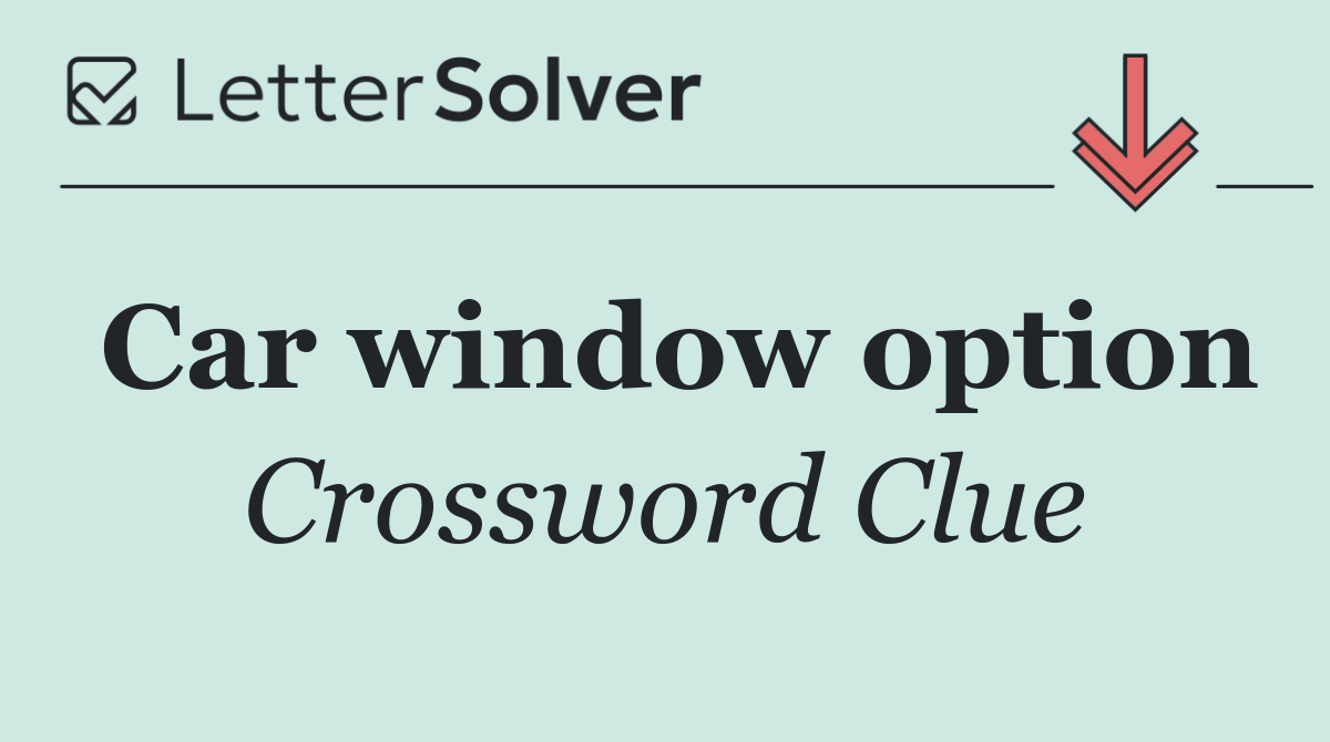 Car window option