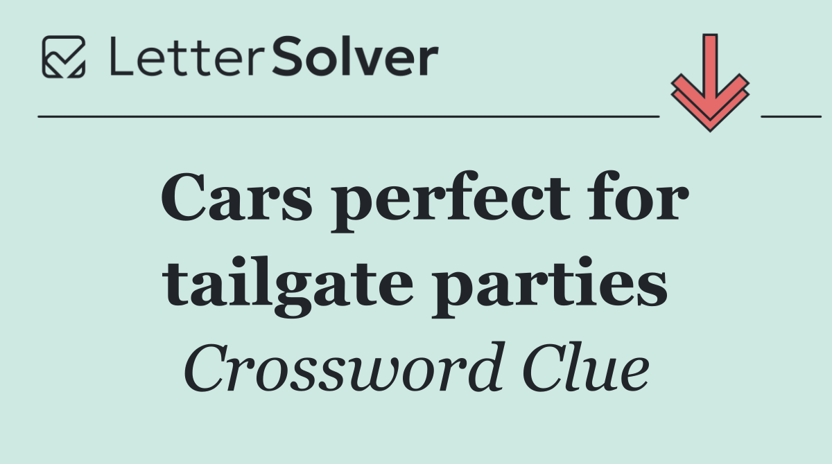 Cars perfect for tailgate parties