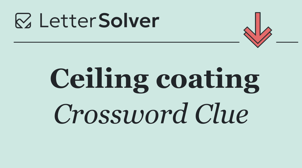 Ceiling coating