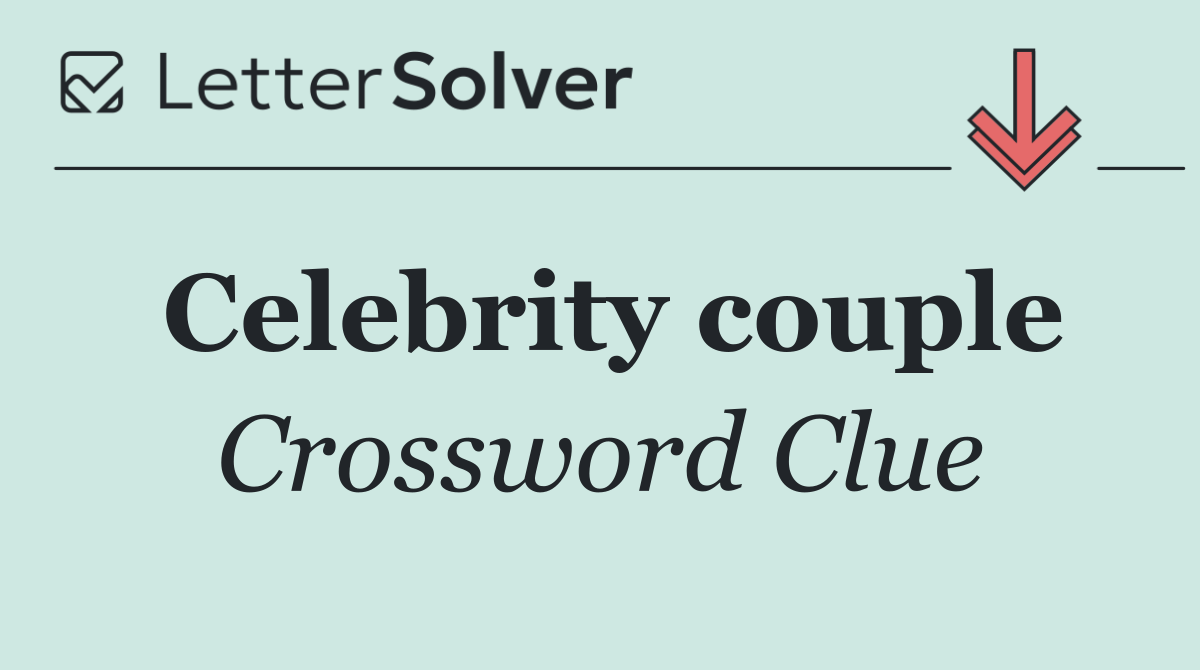 Celebrity couple