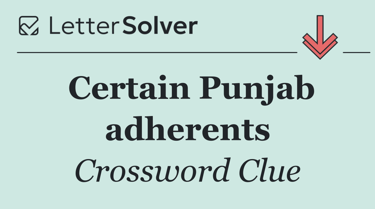 Certain Punjab adherents