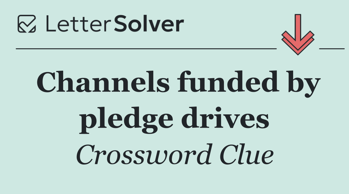 Channels funded by pledge drives