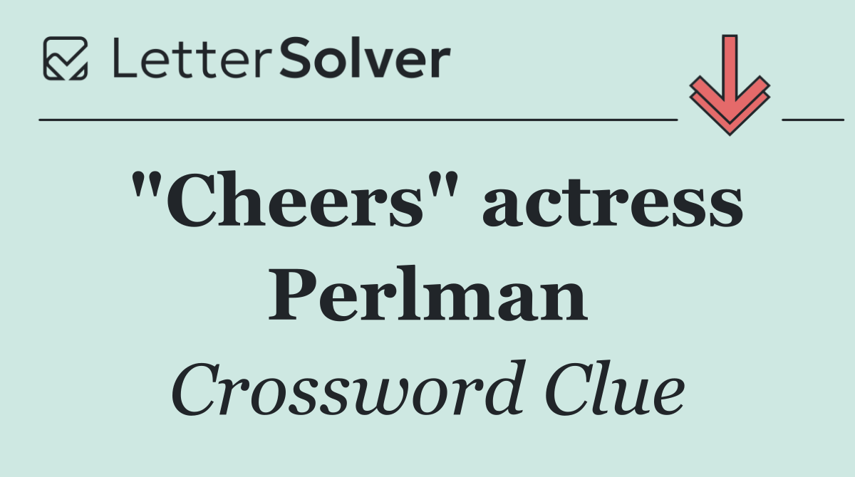 "Cheers" actress Perlman