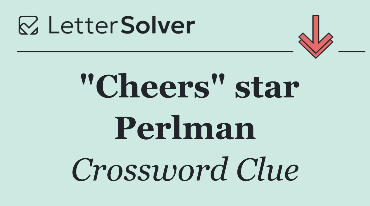 "Cheers" star Perlman