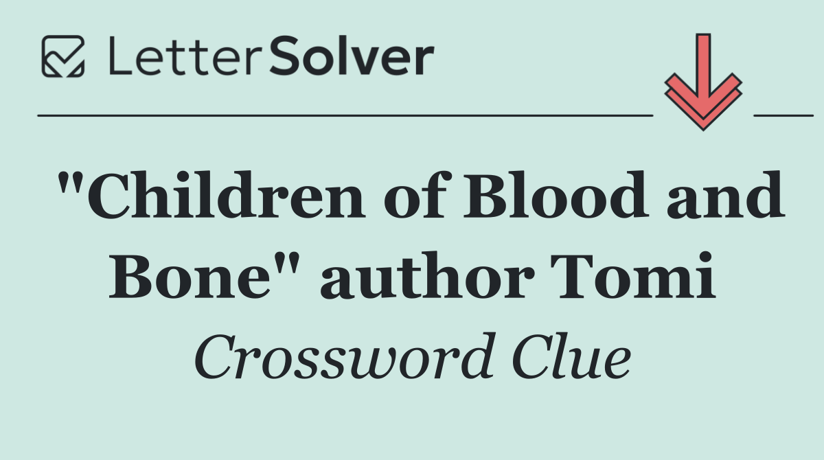 "Children of Blood and Bone" author Tomi