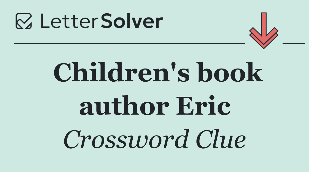Children's book author Eric
