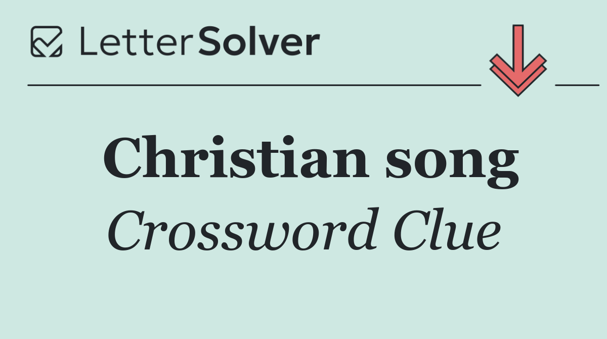 Christian song