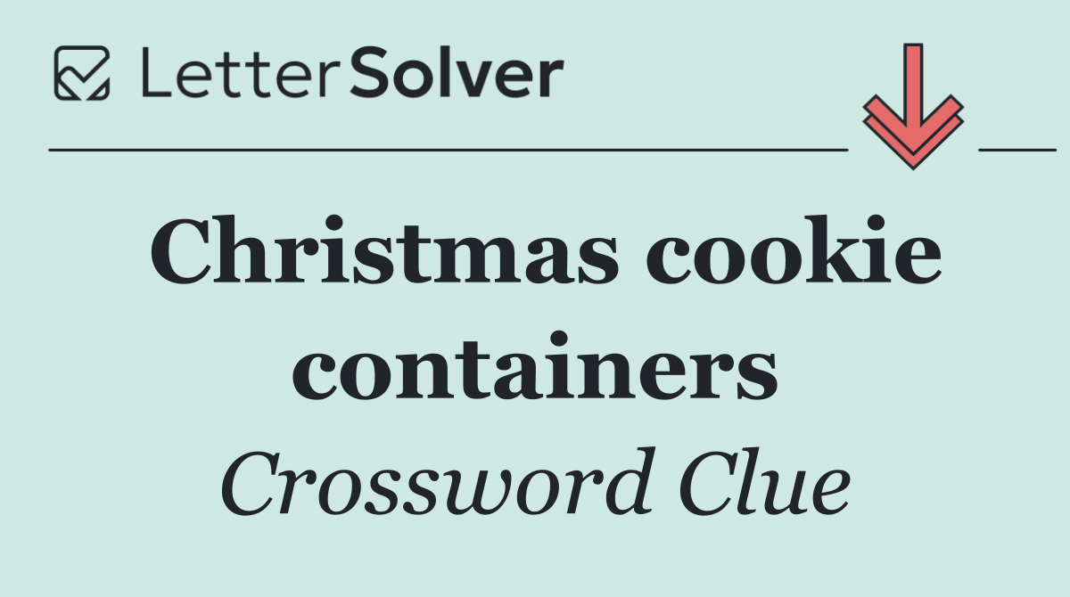 Christmas cookie containers