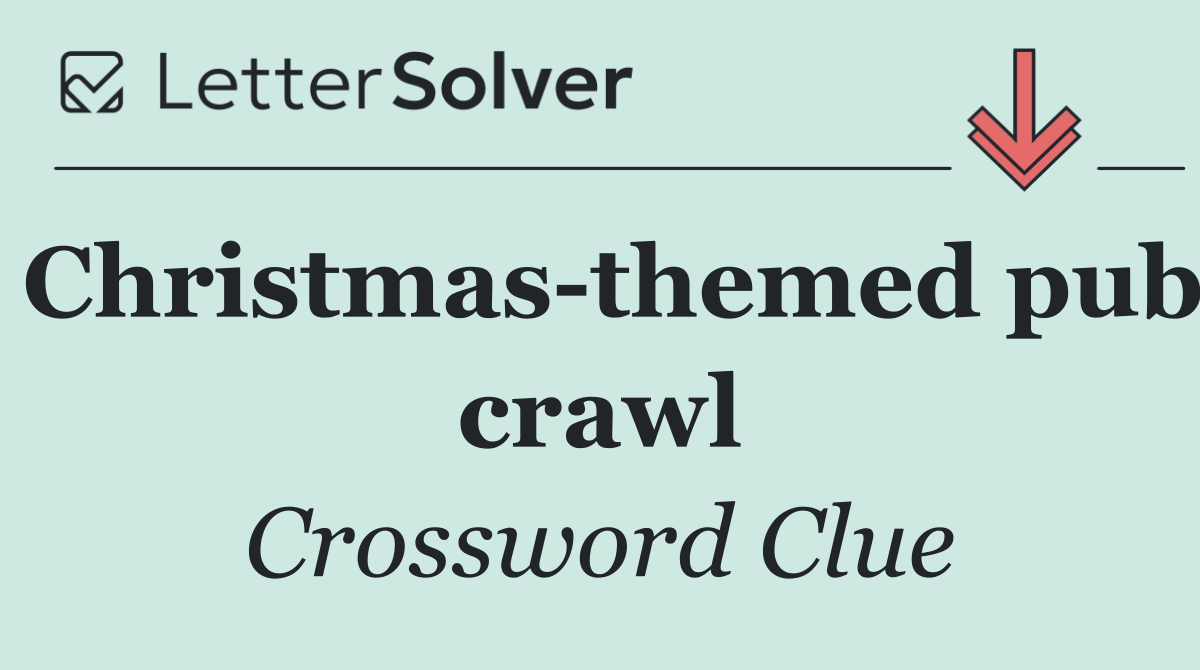 Christmas themed pub crawl