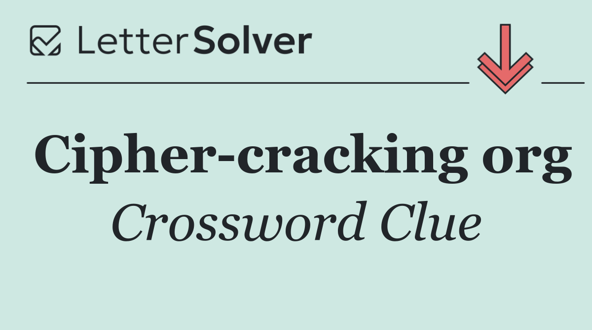 Cipher cracking org