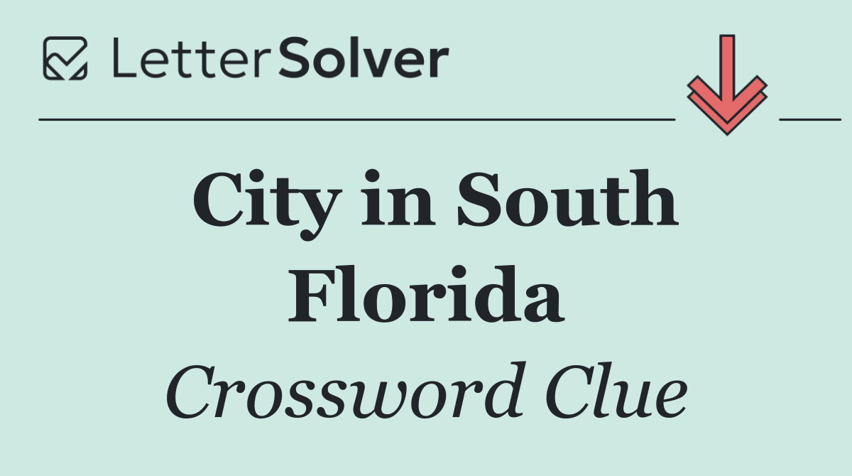 City in South Florida