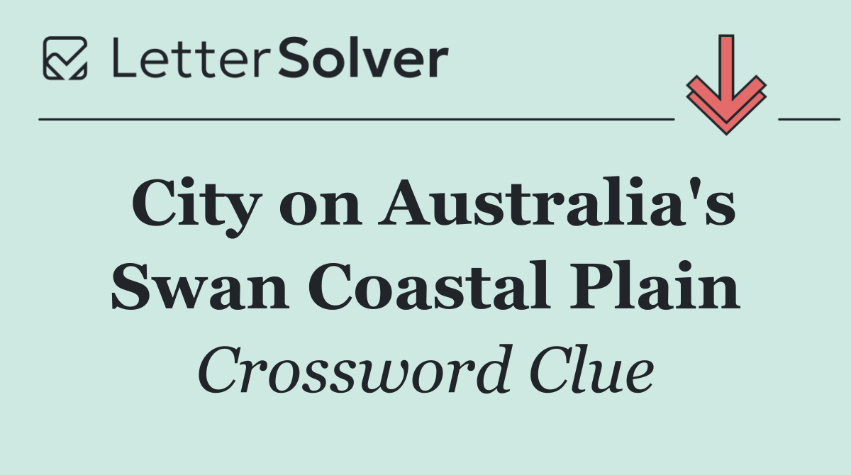 City on Australia's Swan Coastal Plain