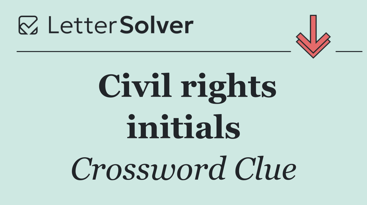 Civil rights initials