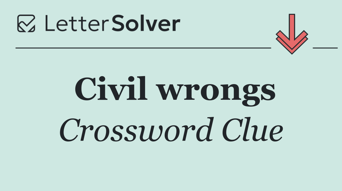 Civil wrongs