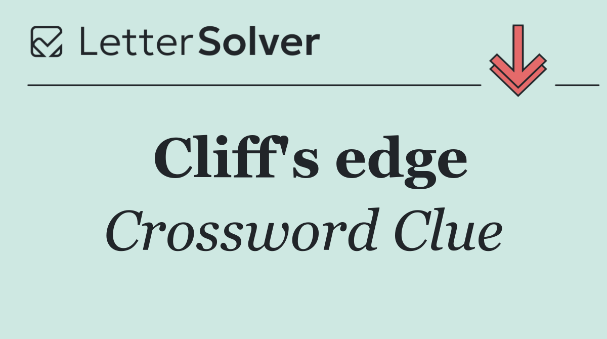 Cliff's edge