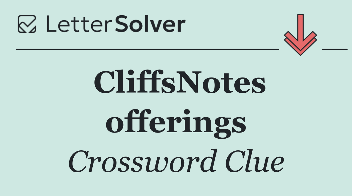 CliffsNotes offerings