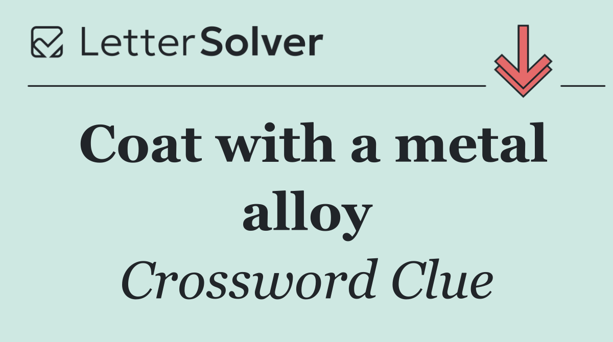 Coat with a metal alloy