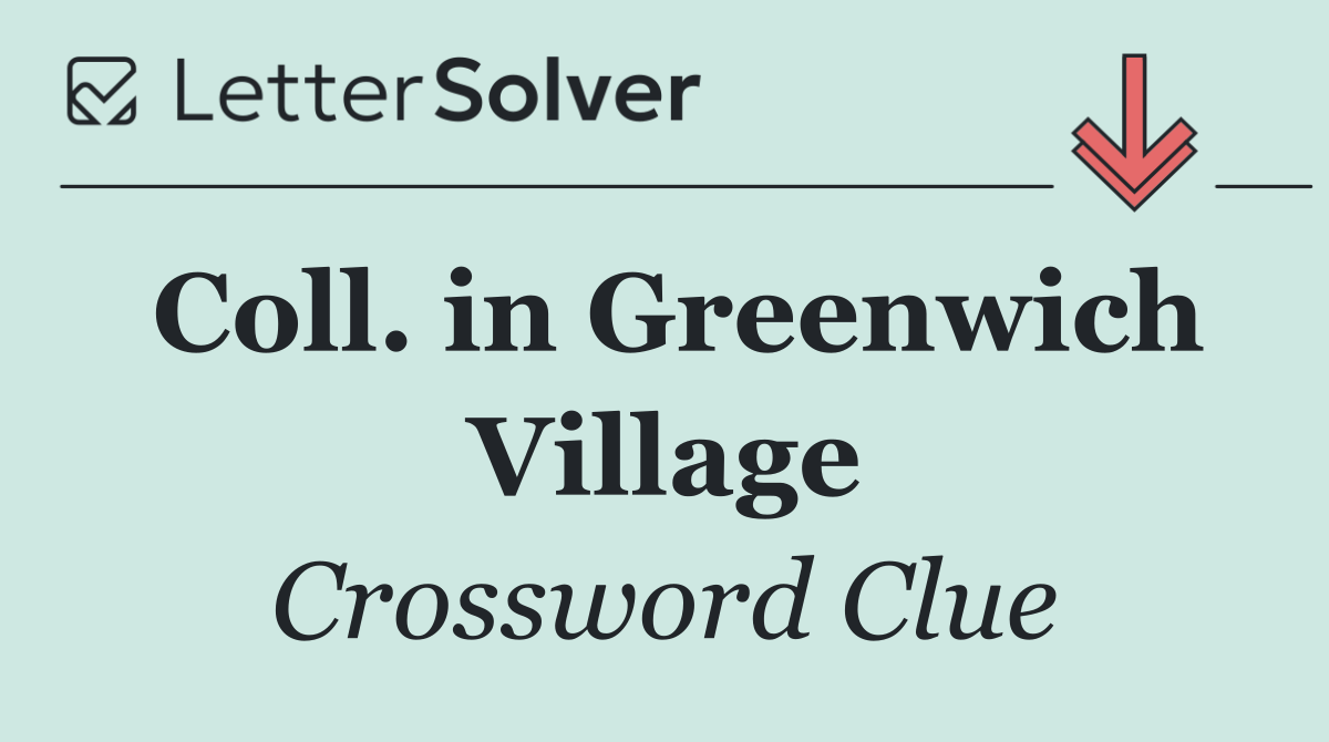 Coll. in Greenwich Village