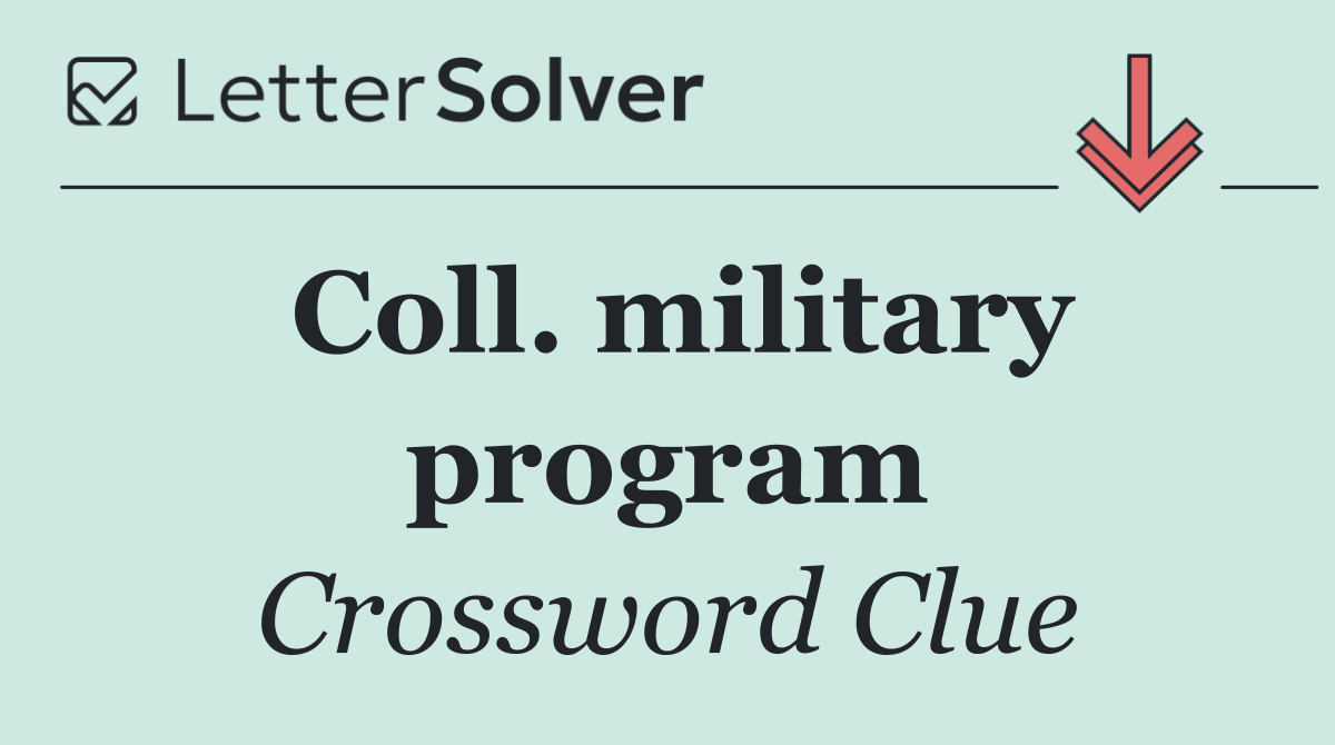 Coll. military program