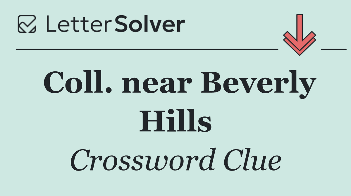 Coll. near Beverly Hills